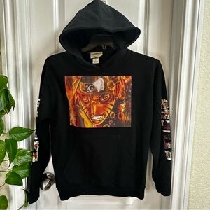 NWOT- Black Japanese Streetwear Cyberpunk Hoodie Sz Large